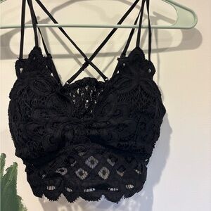 Elegant Black Lace Bralette